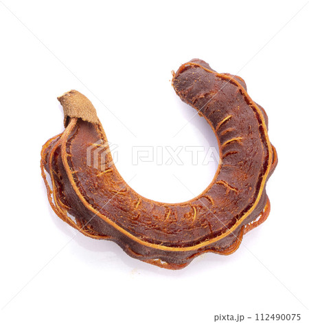 sweet tamarind isolated on a white background 112490075