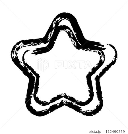 Star grunge frame border hand drawn vector shape icon for decorative vintage doodle element for design in vector illustration Star grunge frame border hand drawn vector shape icon for decorative vintage doodle element for design in vector illustration 112490259