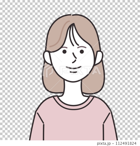 穿著 T 恤的鮑勃女人 112491824