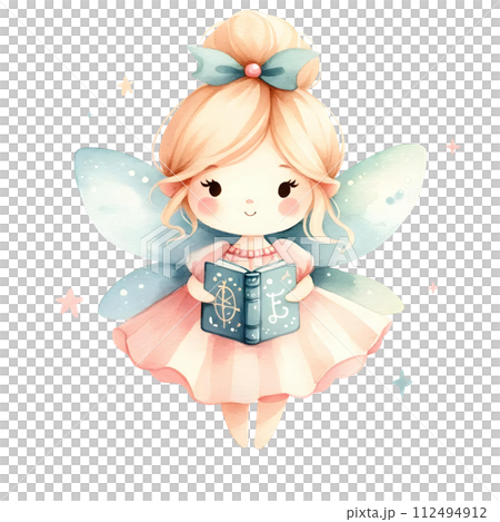 Fairy with spell book 112494912
