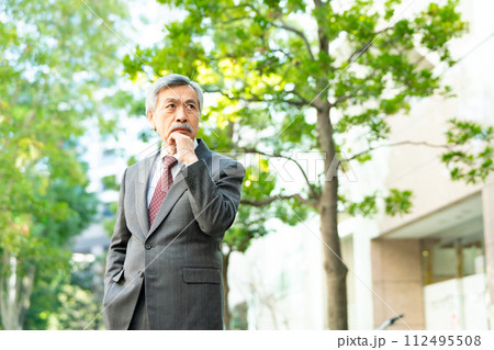 シニア男性　ビジネス 112495508