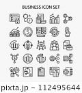 Business icon set 112495644
