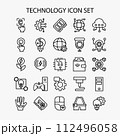 Technology icon set. Tech, science, innovation, digital icons collection. vector illustration 112496058