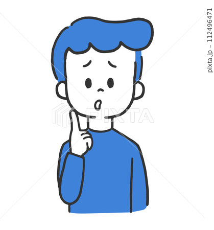 考える男性 112496471