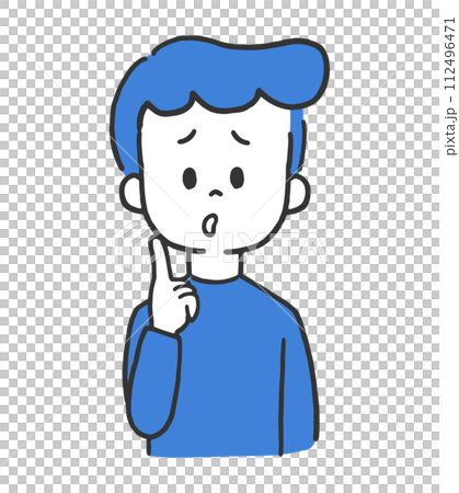 考える男性 112496471