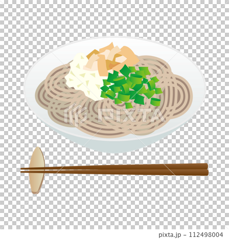 Fukui's Echizen soba grated soba illustration 112498004