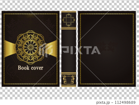 antique book cover 112498689