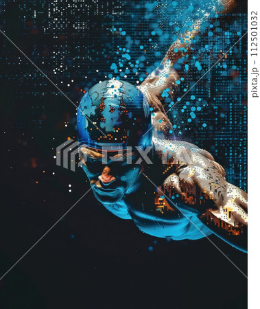 Experience the Olympic spirit reimagined in a fusion of pixels 112501032