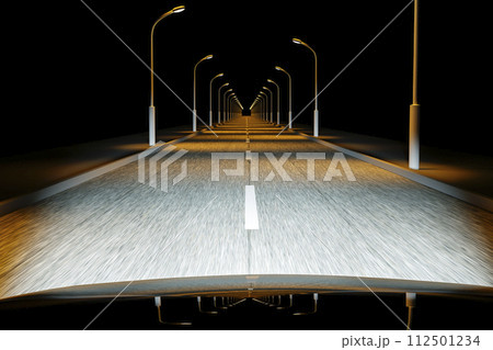 Driving down a dark street Driving down a dark street 112501234