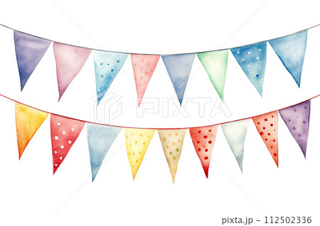 Watercolor Bunting, Generative AI 112502336