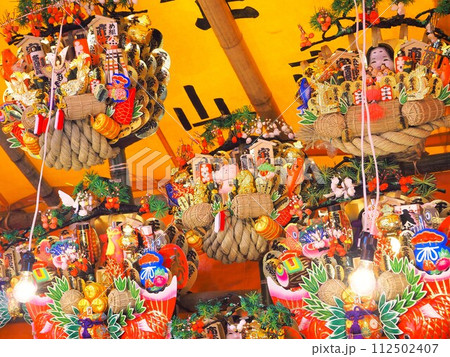 静岡県 吉原 毘沙門天大祭 だるま市 熊手 2月 静岡県 吉原 毘沙門天大祭 だるま市 熊手 2月 112502407