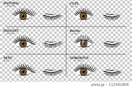 各種睫毛延長設計 112502808