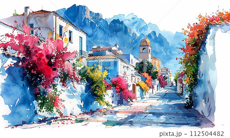 View of Italian small city View of Italian small city 112504482