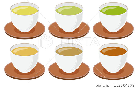 いろいろな日本茶のセット 112504578