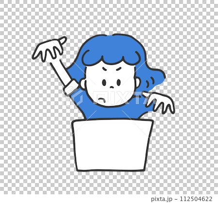 努力工作的女商人 112504622