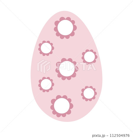 Egg illustration. Simple vector easter egg. One egg. Egg illustration. Simple vector easter egg. One egg. 112504976