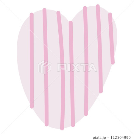 Simple doodle heart. Hand drawn heart isolated on white background. Symbol of Valentine Day. Vector illustration. Simple doodle heart. Hand drawn heart isolated on white background. Symbol of Valentine Day. Vector illustration. 112504990