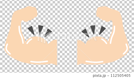 透過健身房肌肉訓練增強肌肉發達的手臂的插圖 透過健身房肌肉訓練增強肌肉發達的手臂的插圖 112505405