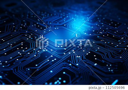 Electronic circuit board with chips 112505696