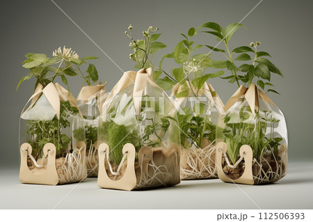 Eco-conscious and sustainable glass terrariums collection for indoor gardening and home decor. Featuring recycled materials and modern. Creative 112506393