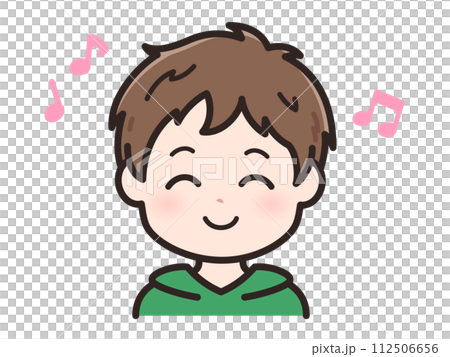 うれしいの若い男性のイラストのイラスト素材 [112506656] - PIXTA