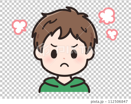 Illustration of an angry young man 112506847