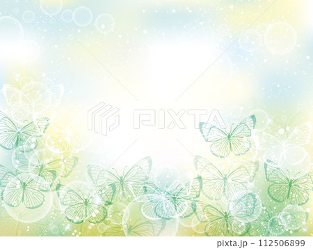 蝶が舞う背景イラスト 112506899