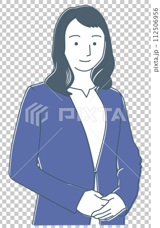 かしこまる女性社員 かしこまる女性社員 112506956