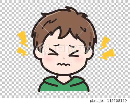 Illustration of a noisy young man 112508189