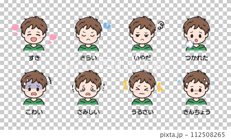 Visual support_emotion/expression picture cards_male 2 112508265