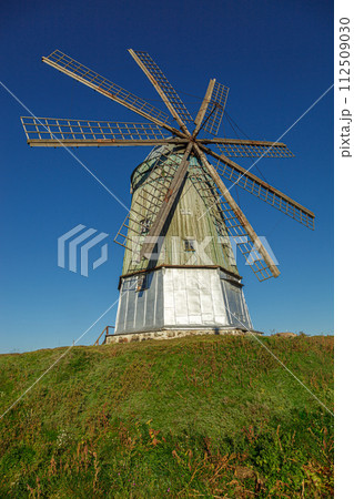 windmill dutch type against blue sky windmill dutch type against blue sky 112509030