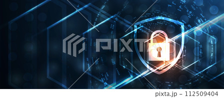 Cyber security and information or network protection. Future cyber technology web services for business and internet project 112509404