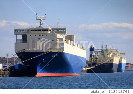 停泊中の貨物船(東京都江東区有明) 停泊中の貨物船(東京都江東区有明) 112512741