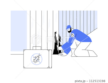 Termite inspection abstract concept vector illustration. Termite inspection abstract concept vector illustration. 112513198
