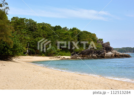Sangchai Beach,  at sunny morning. Phuket, Thailand 112513284