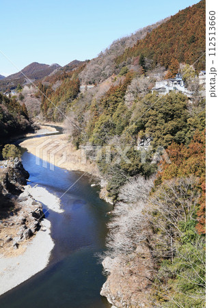 神代橋(東京都青梅市)から眺めた多摩川【2024年3月】 神代橋(東京都青梅市)から眺めた多摩川【2024年3月】 112513660