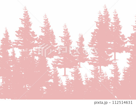 Abstract pink background with pink treesのイラスト素材 [112514631] - PIXTA