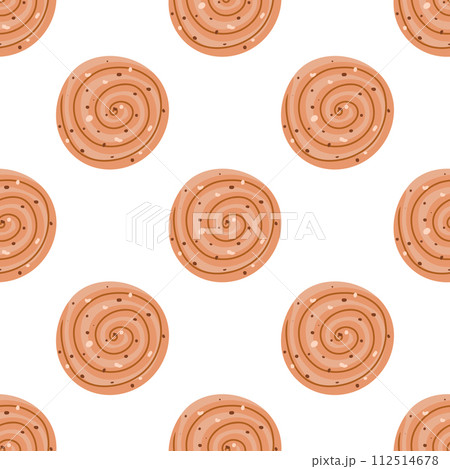Seamless pattern with sweets. The cookie pattern 112514678