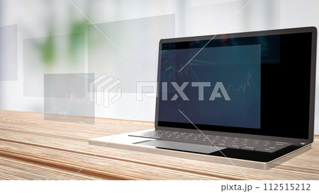 The Notebook for technology or Business concept 3d rendering. The Notebook for technology or Business concept 3d rendering. 112515212