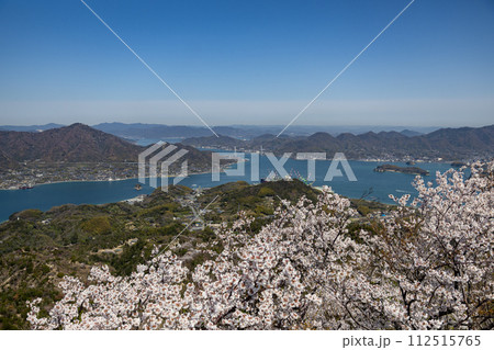 春の積善山山頂からの眺め（愛媛県岩城島） 112515765
