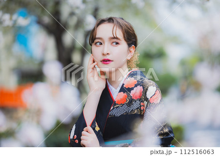 着物 袴 桜 着物 袴 桜 112516063