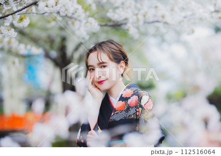 着物 袴 桜 着物 袴 桜 112516064