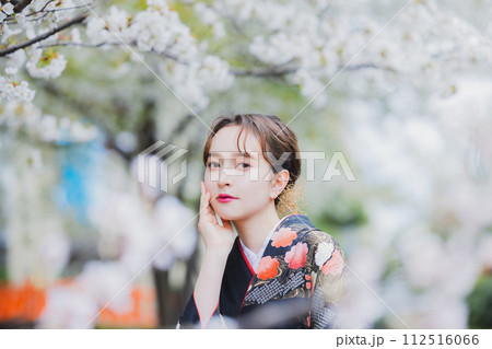 着物 袴 桜 着物 袴 桜 112516066