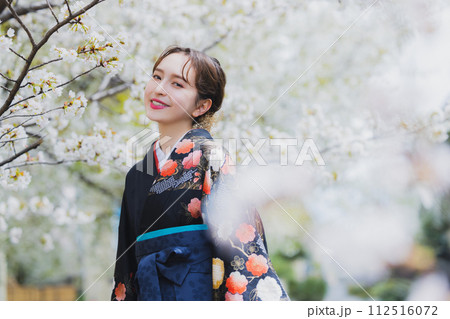 着物 袴 桜 着物 袴 桜 112516072