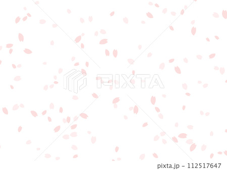 桜吹雪のイラスト 112517647