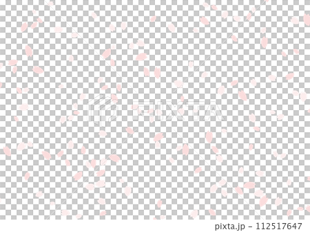 桜吹雪のイラスト 112517647