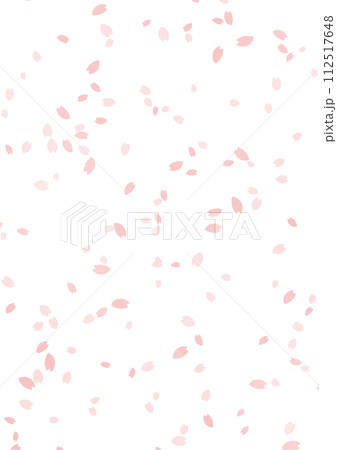 桜吹雪の水彩イラスト 桜吹雪の水彩イラスト 112517648