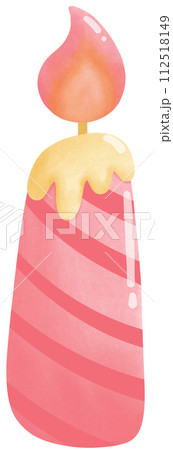 Pink birthday candle 112518149