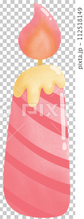 Pink birthday candle 112518149