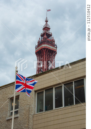 イギリスの港町のブラックプールの風景 イギリスの港町のブラックプールの風景 112518412